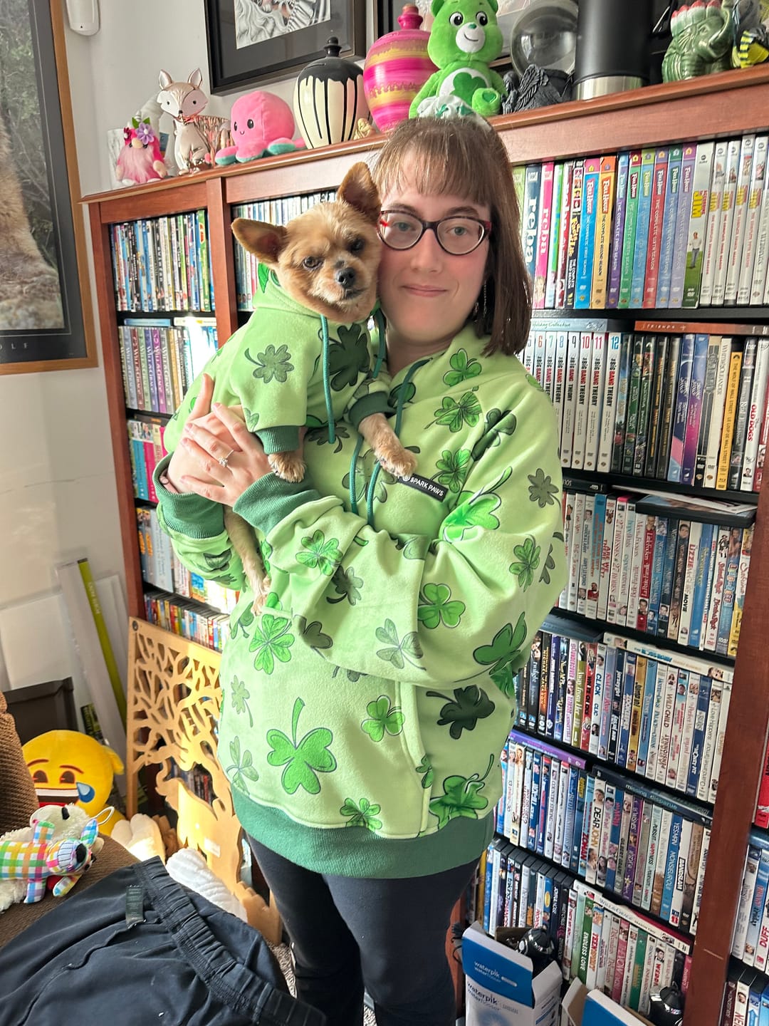 Customer photo review of St. Paddy's Human Hoodie - Light Green (Limited Edition)