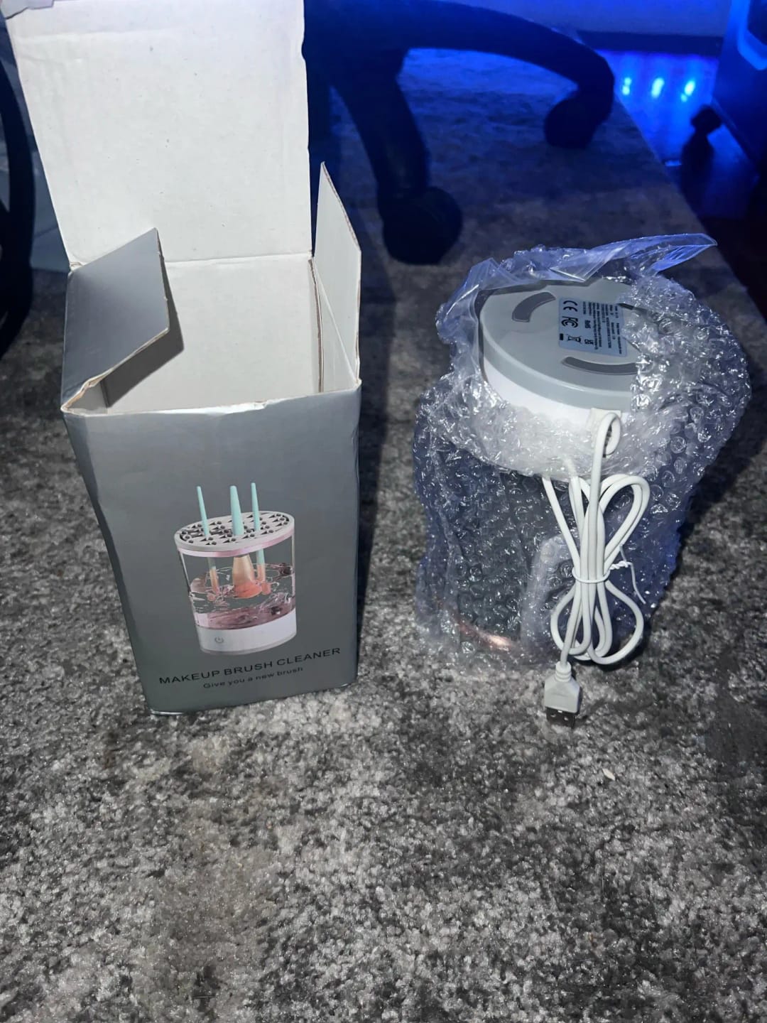 Customer photo review of Electric Makeup Brush Cleaner And  Dryer Machine