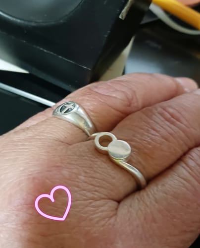 Customer photo review of Empty Tomb Sterling Silver Ring