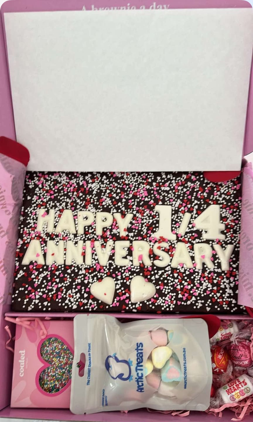 Customer photo review of Custom Anniversary Brownie