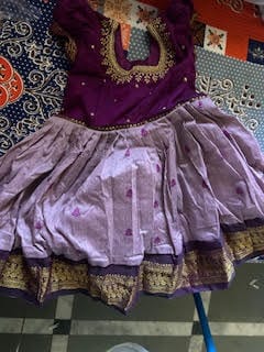 Customer photo review of Wine with Lavender baby girl traditional ethnic dress