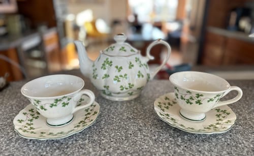 Customer photo review of Shamrock Fine Porcelain Tea Cup and Saucer - CLEARANCE