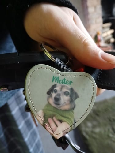 Customer photo review of Pet portrait - Personalised keychain