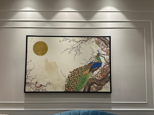 Customer photo review of Oriental Peacock, Japanese Vintage Art