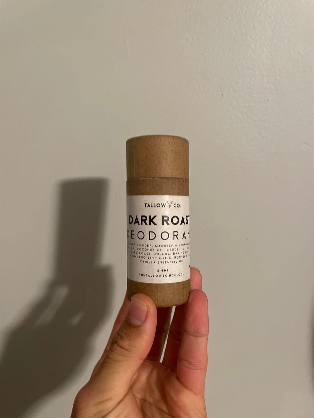 Customer photo review of Dark Roast | Tallow Magnesium Deodorant