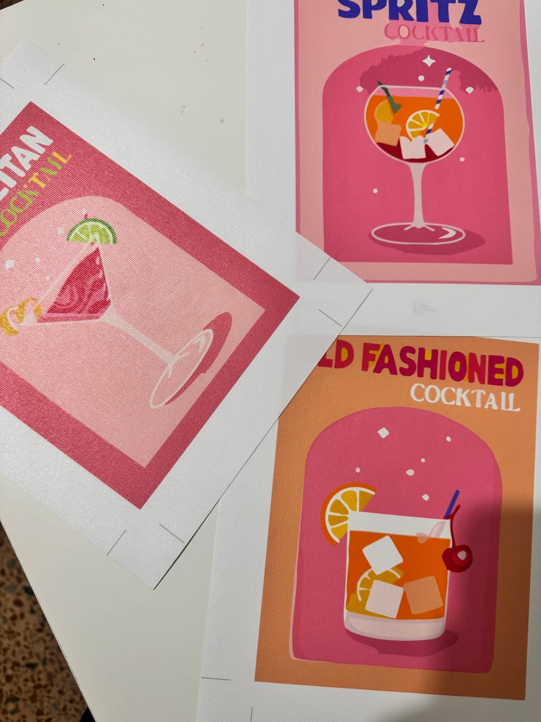 Customer photo review of 6 Mini Paintings - Cocktail Set