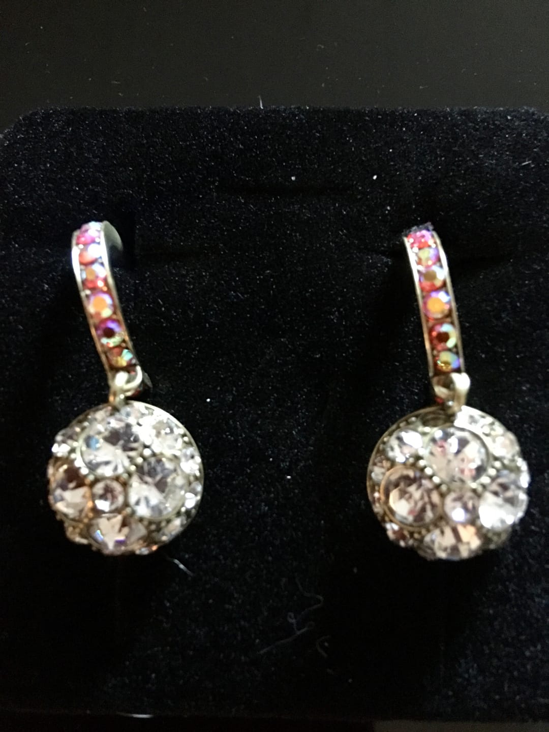 Customer photo review of Heidi Daus®"Classic Cuties" Crystal Drop Earrings