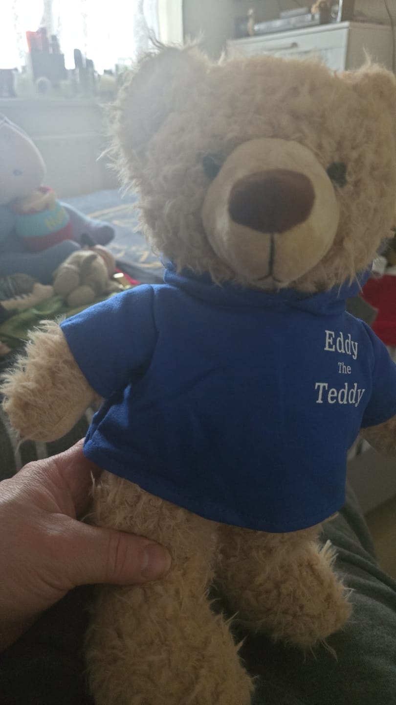 Customer photo review of Eddy The Teddy Bear