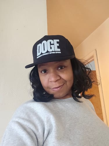 Customer photo review of DOGE Trucker Hat