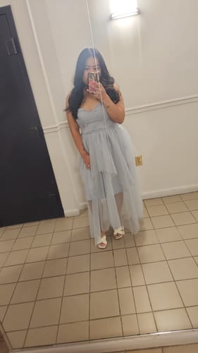 Customer photo review of Isadora Tulle Dress by Elle Zeitoune - RENTAL