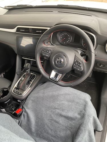 Customer photo review of Car Seat Towel CHARCOAL GREY