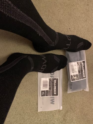 Customer photo review of Men's Alpaca Socks