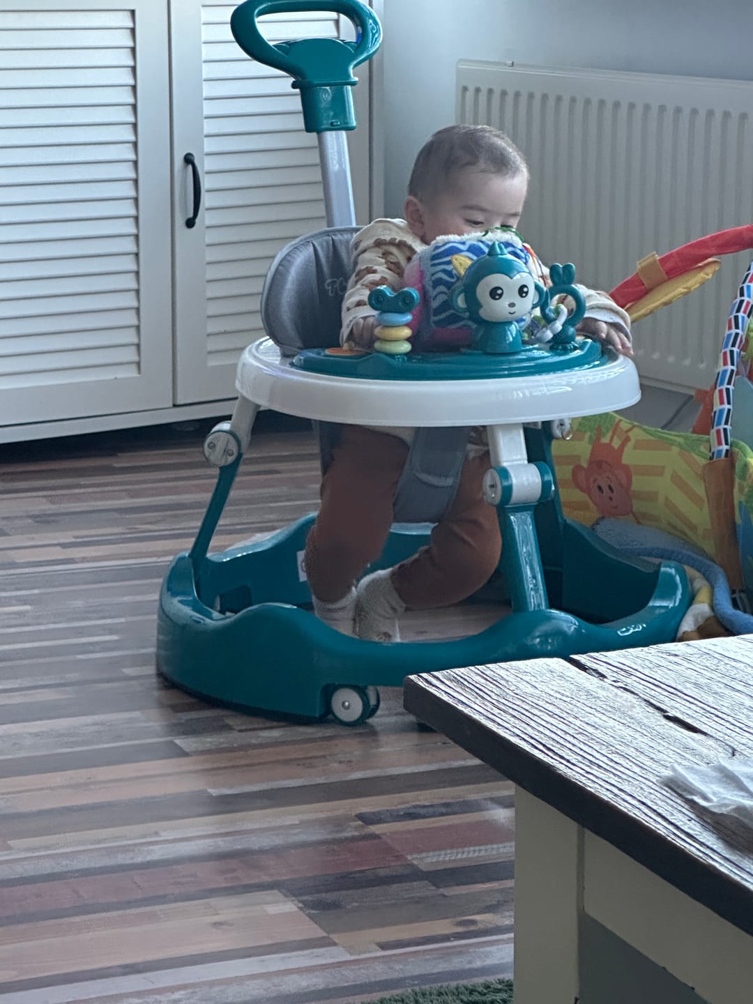 Customer photo review of Twinky Loopstoel Baby - Azur