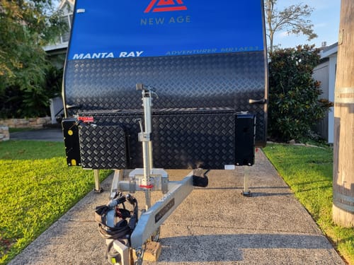 Customer photo review of Lockable 22L Jerry Can Holder - Black