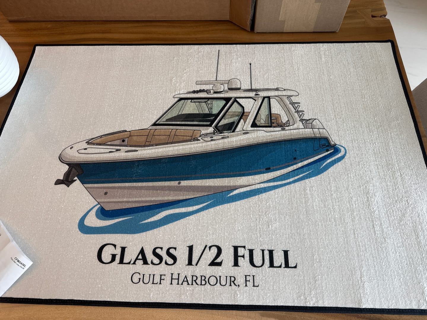 Customer photo review of Custom Indoor/Outdoor Dock Mat