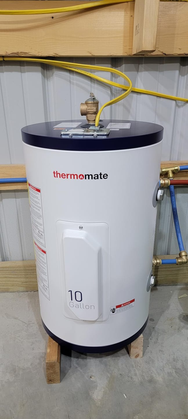 Customer photo review of 10 Gallon Point of Use Electric Tank Water Heater