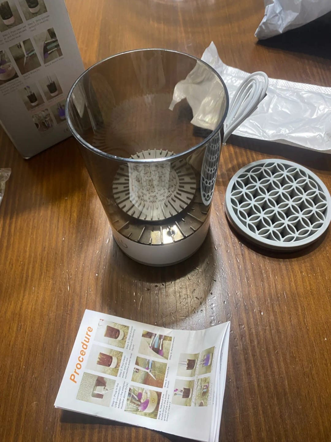 Customer photo review of Electric Makeup Brush Cleaner And  Dryer Machine