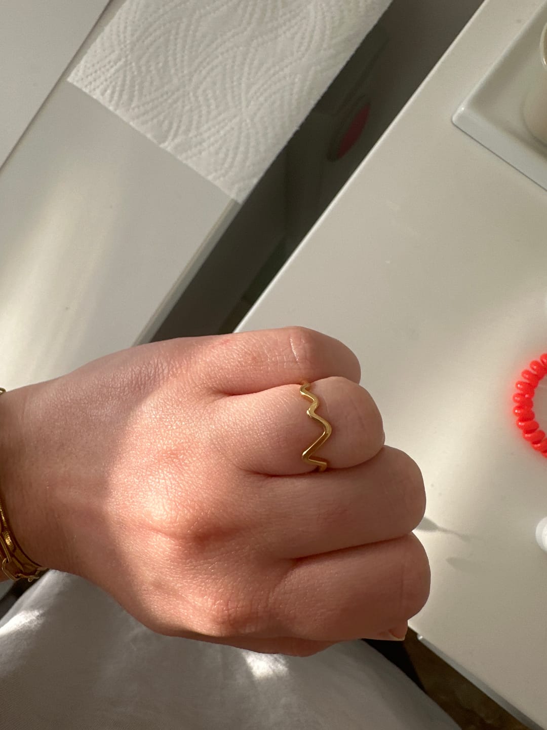 Customer photo review of Nalu Ring | 18K vergoldet