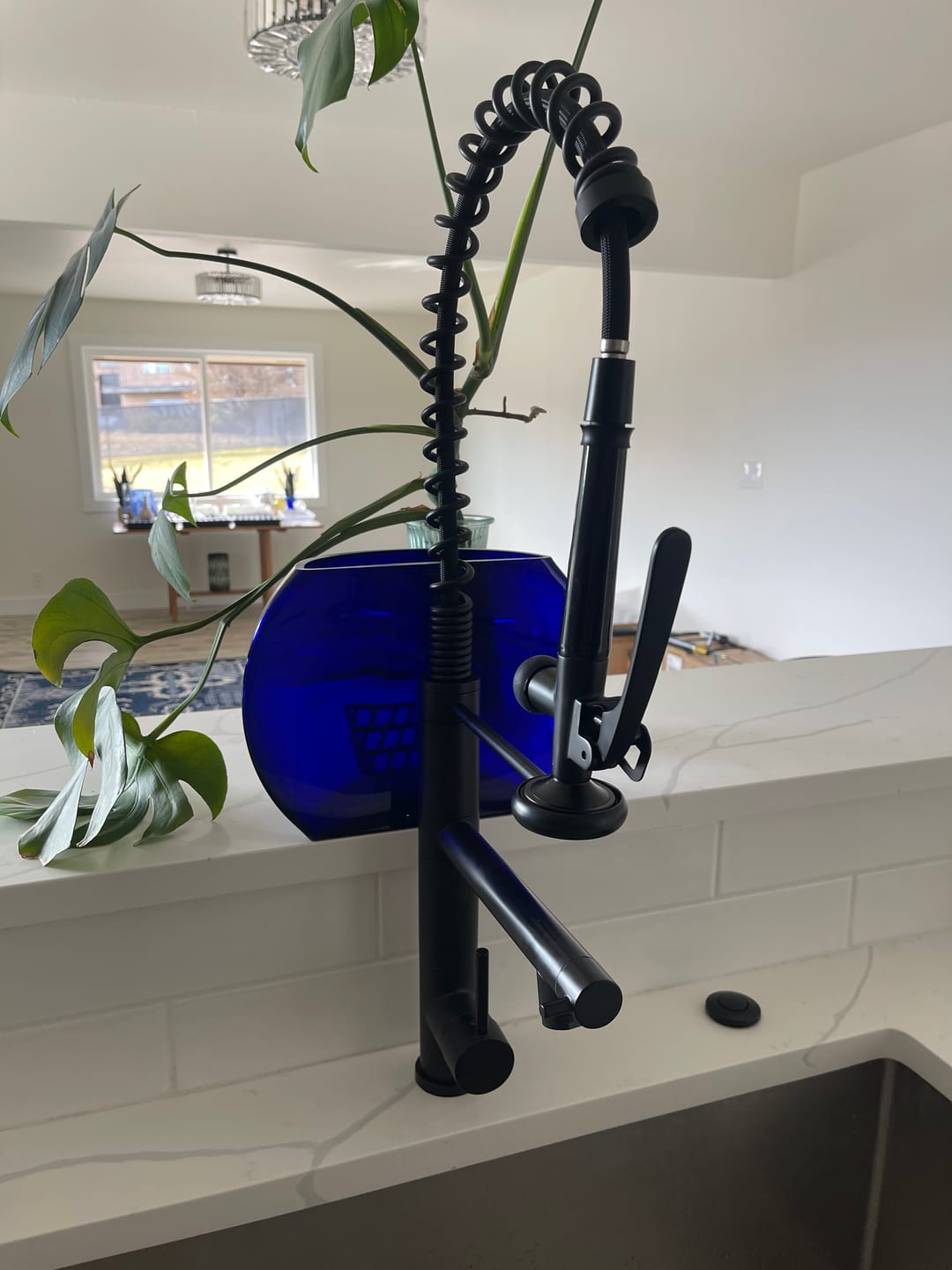 Customer photo review of Gothenburg - Pull Down Spray Dual Handle Swivel Spout Kitchen Faucet