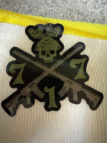 Customer photo review of 717 Arms Sticker