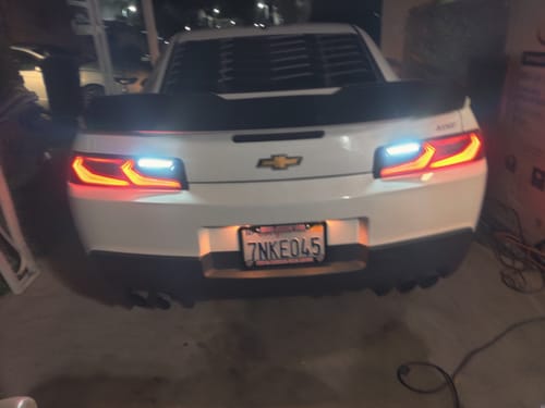 Customer photo review of 2014-2015 CHEVY CAMARO UMBRA LED TAILLIGHTS GLOSS BLACK/SMOKE LENS