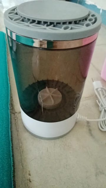 Customer photo review of Electric Makeup Brush Cleaner And  Dryer Machine