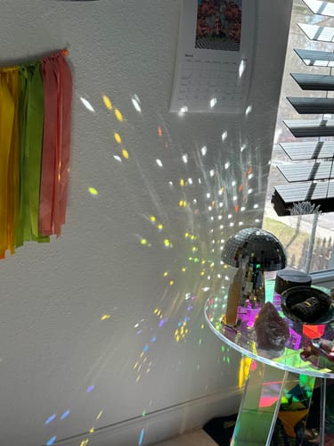 Customer photo review of Mushroom Disco Lamp