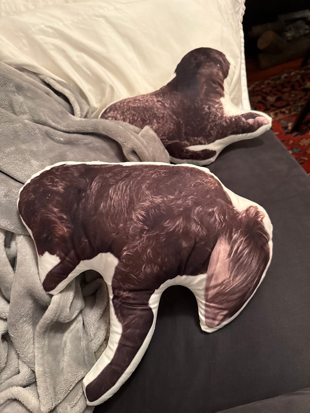 Customer photo review of Custom Pet Shaped Pillow that Look Like your Pet - ThePetPillow