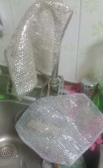 Customer photo review of Magic Dishcloth