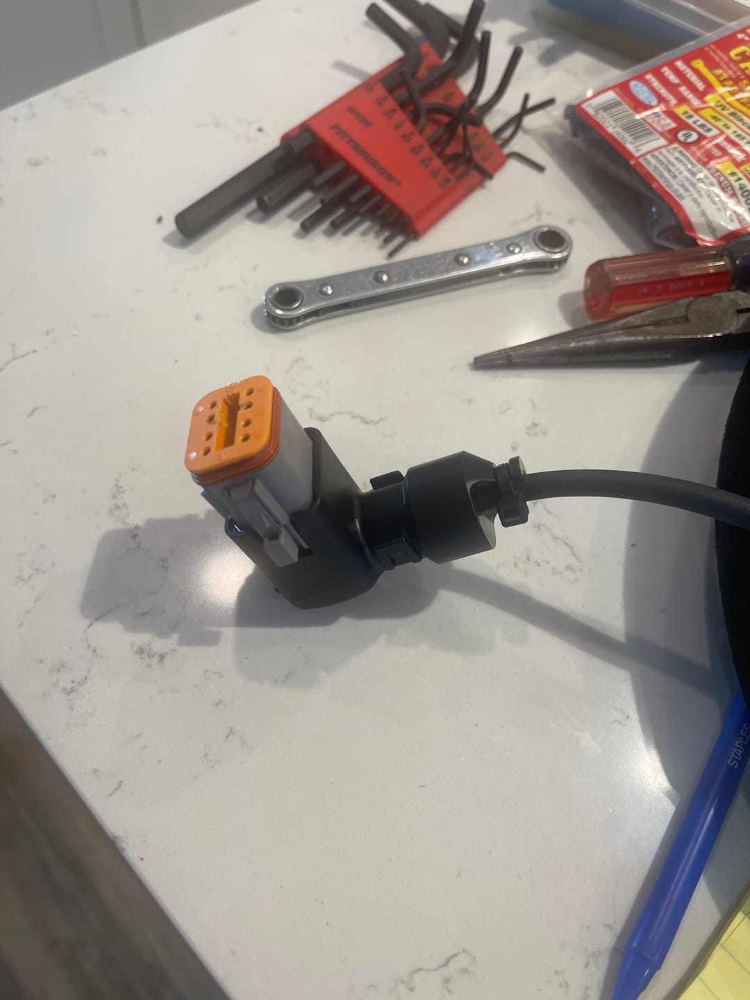 Customer photo review of Motion Raceworks Mono Cord Pro Steering Wheel Wiring System