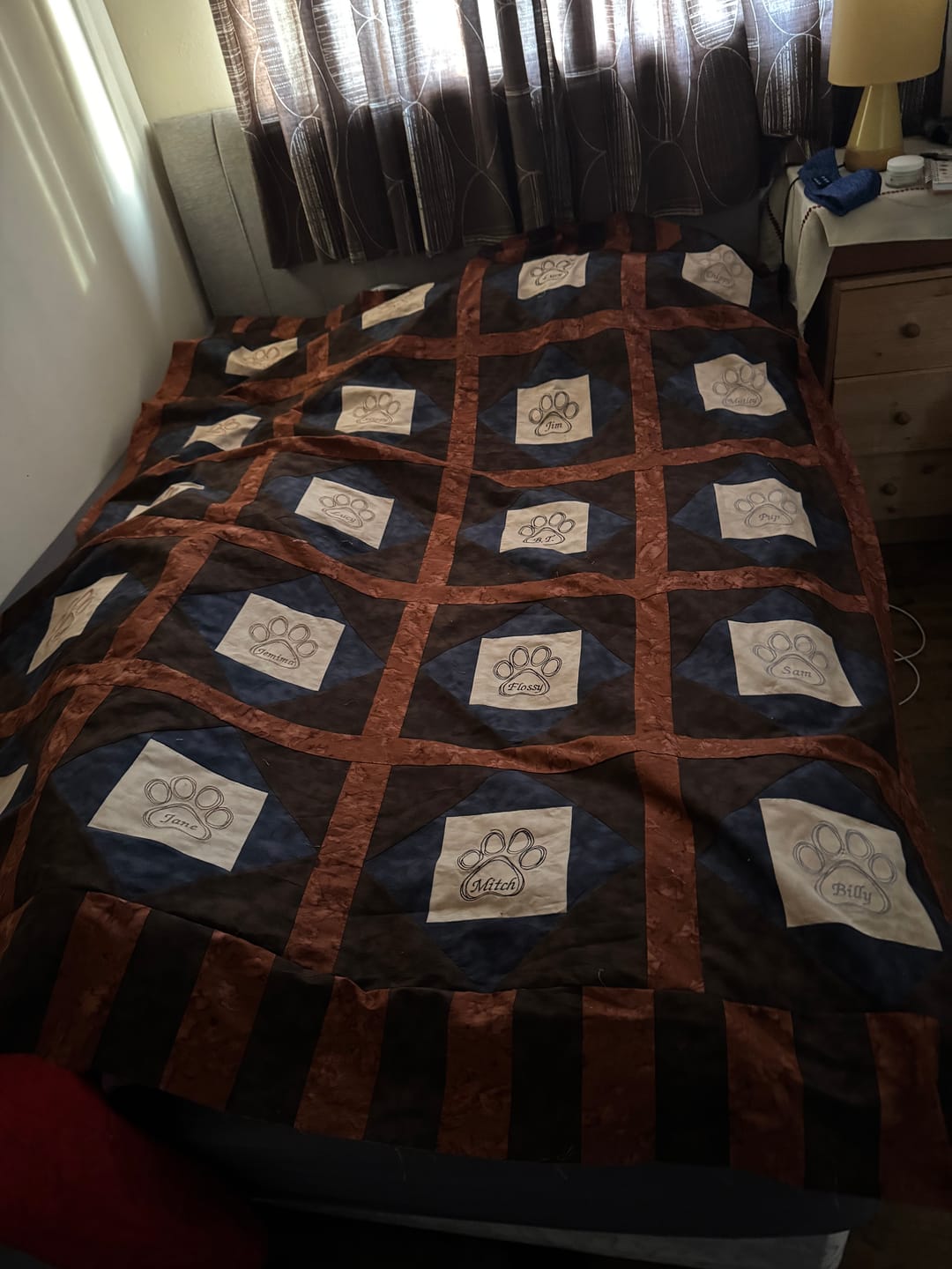 Customer photo review of Marble Craft Cotton Blender Fabric - John Louden