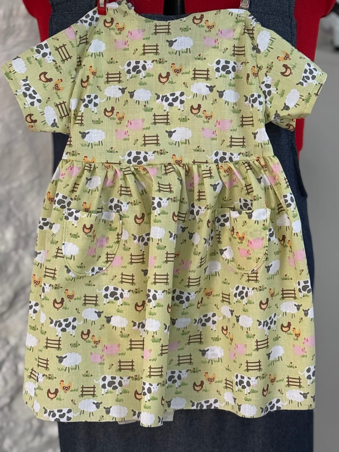 Customer photo review of Farm Animals Polycotton Fabric