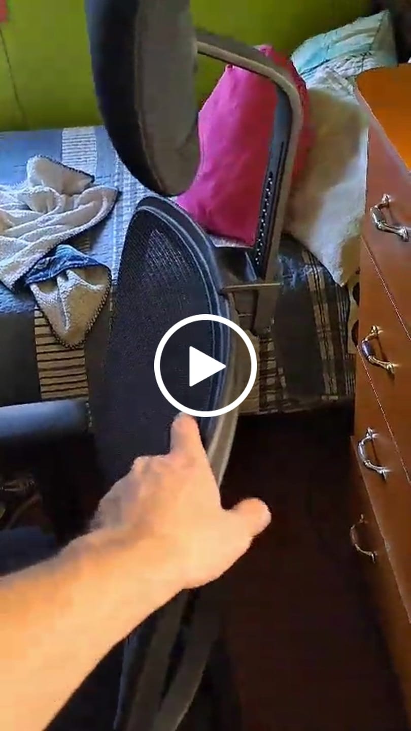 Customer video review of Silla Oficina Lotto con cabecero Negro