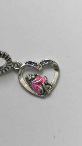 8. R. review of 925 Sterling Silver Mom and Daughter Love Charm image 1 out of 1