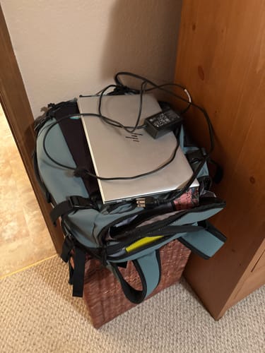 Customer photo review of Blast 28L-38L Extended Mesh Carry On Travel Backpack