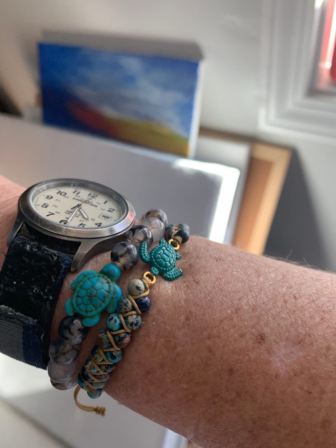 Customer photo review of Legendary Sea Turtle Bracelet
