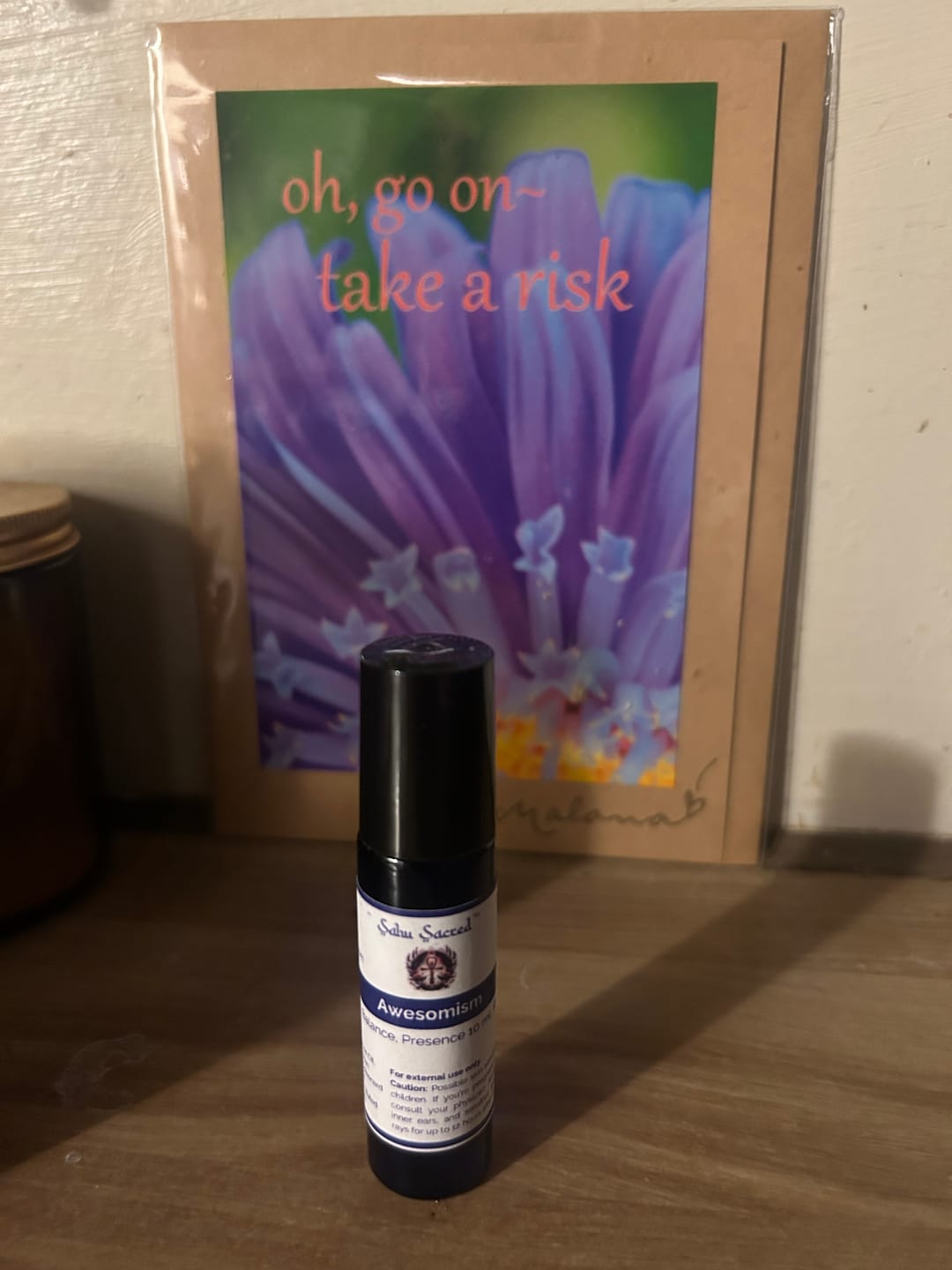 Customer photo review of Awesomism - Calm, Balance & Presence Roll-On 10mL