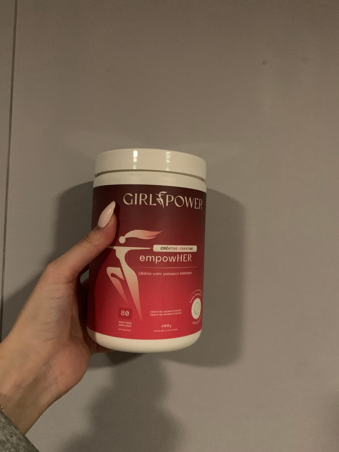 Customer photo review of Girl Power - EmpowHER Créatine 400g
