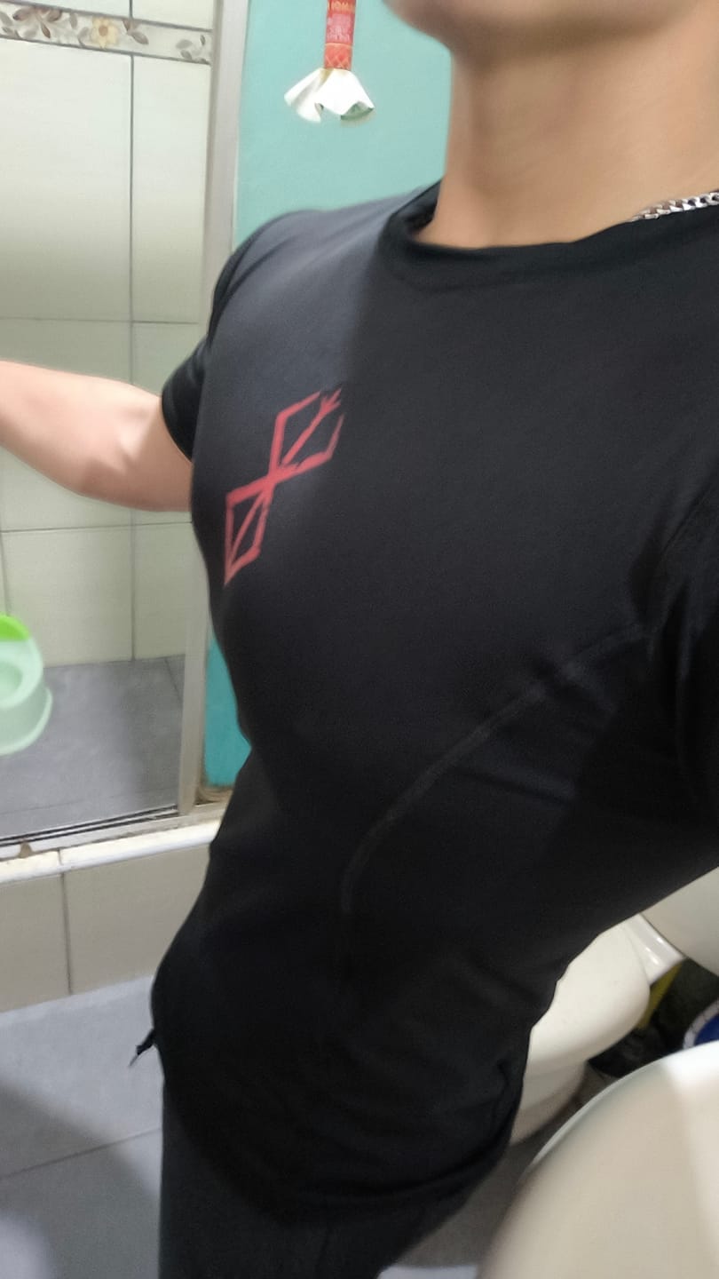 Customer photo review of Brand of sacrifice short sleeve compression