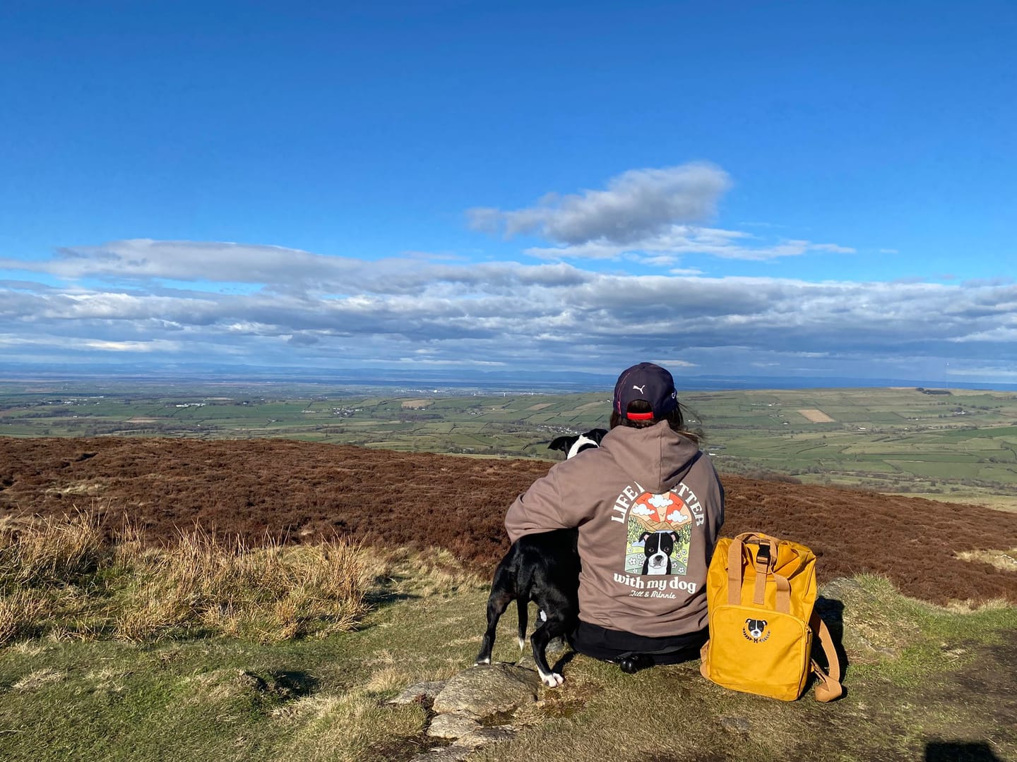 Customer photo review of Personalised Life is Better with your dog Hoody