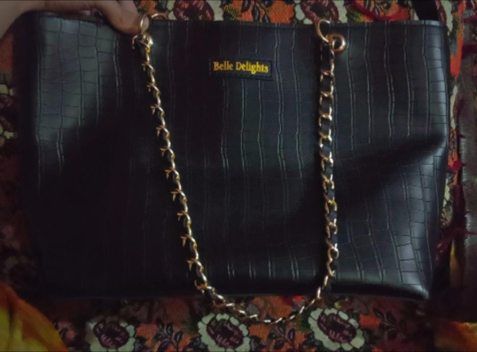 Customer photo review of Black New Wave Tote Bag