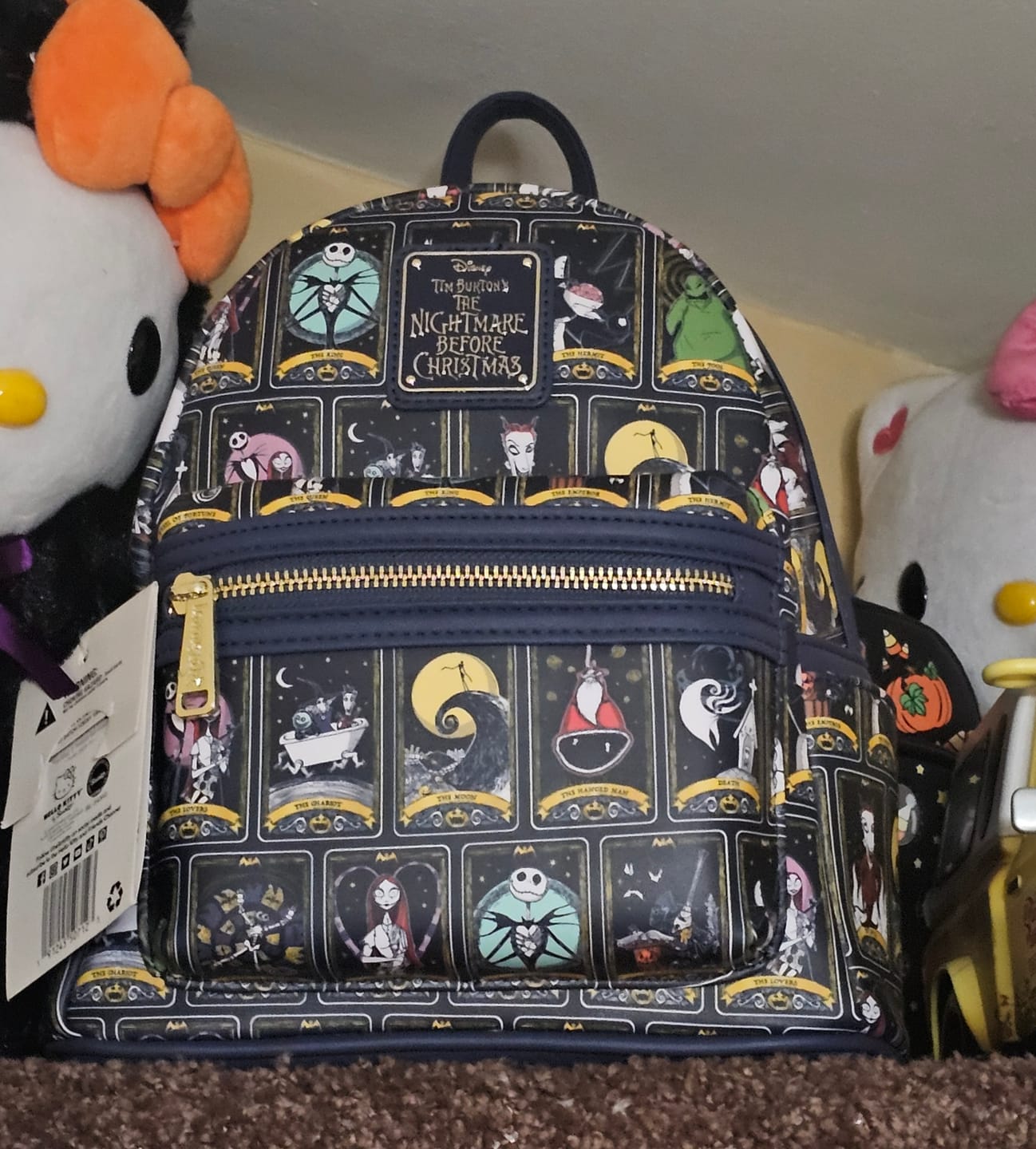 Customer photo review of Loungefly Disney Nightmare Before Christmas Allover Print Tarot Mini Backpack - 707 Street Exclusive