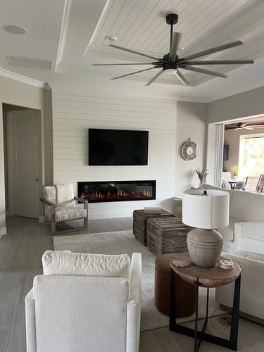 Customer photo review of Modern Flames TruWood Premium Package w/ Slim Timber and Tall Flames USB Upgrade