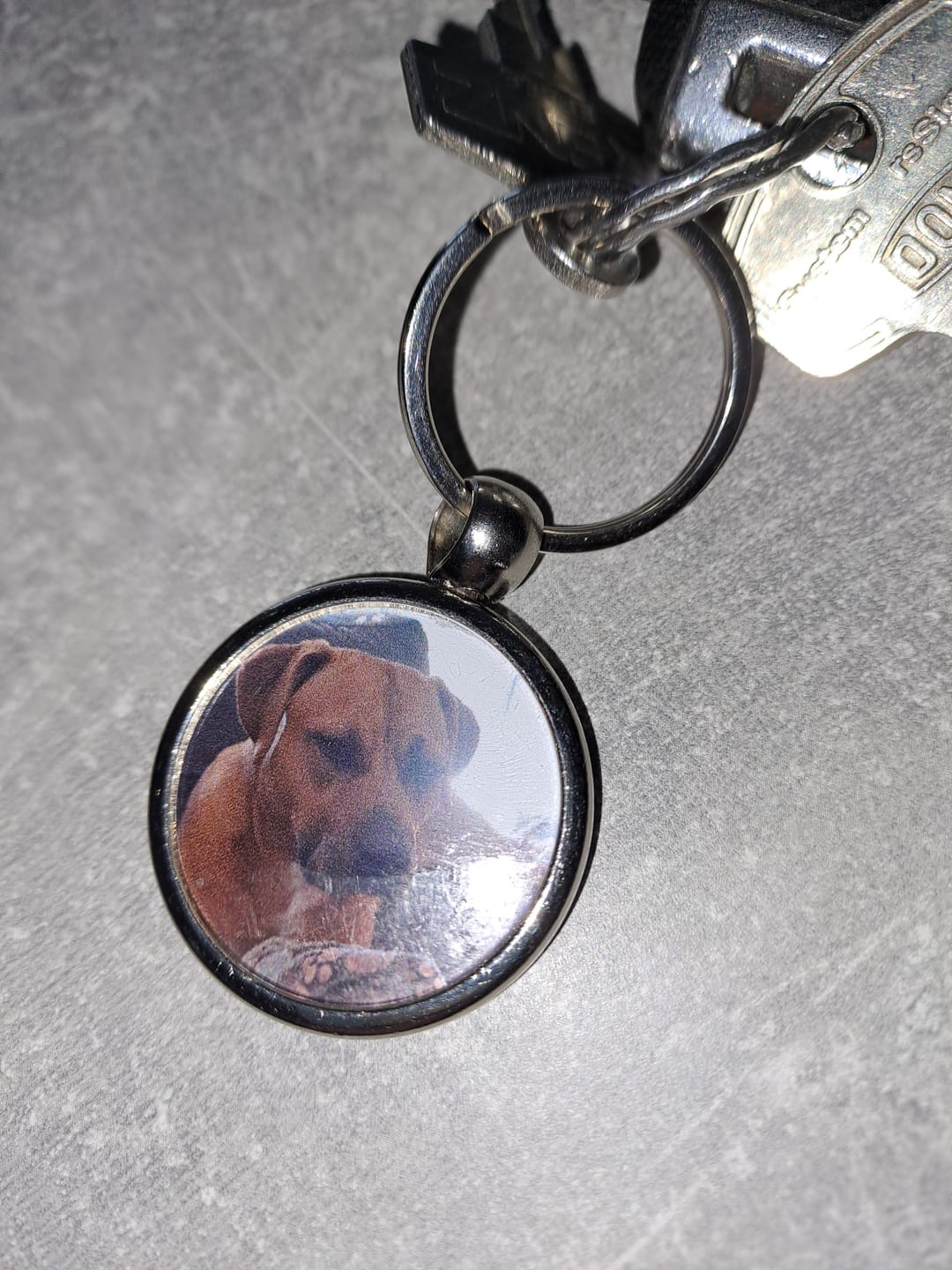 Customer photo review of Schlüsselanhänger mit Hundefoto