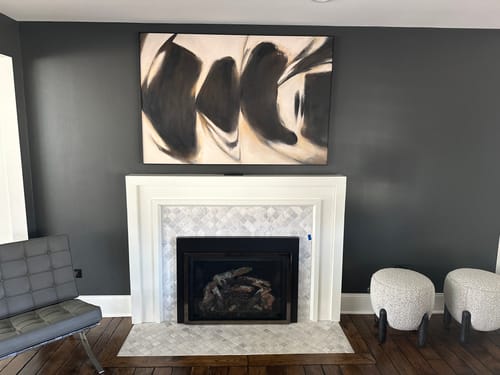 Customer photo review of Black White Painting #ABAH55