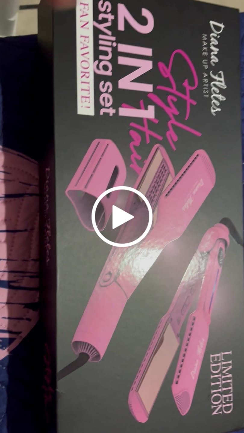 Customer video review of Set Plancha Profesional Infrared + Plancha 2 En 1 Para Cabello Mojado TITANIUM GALVANIZADO