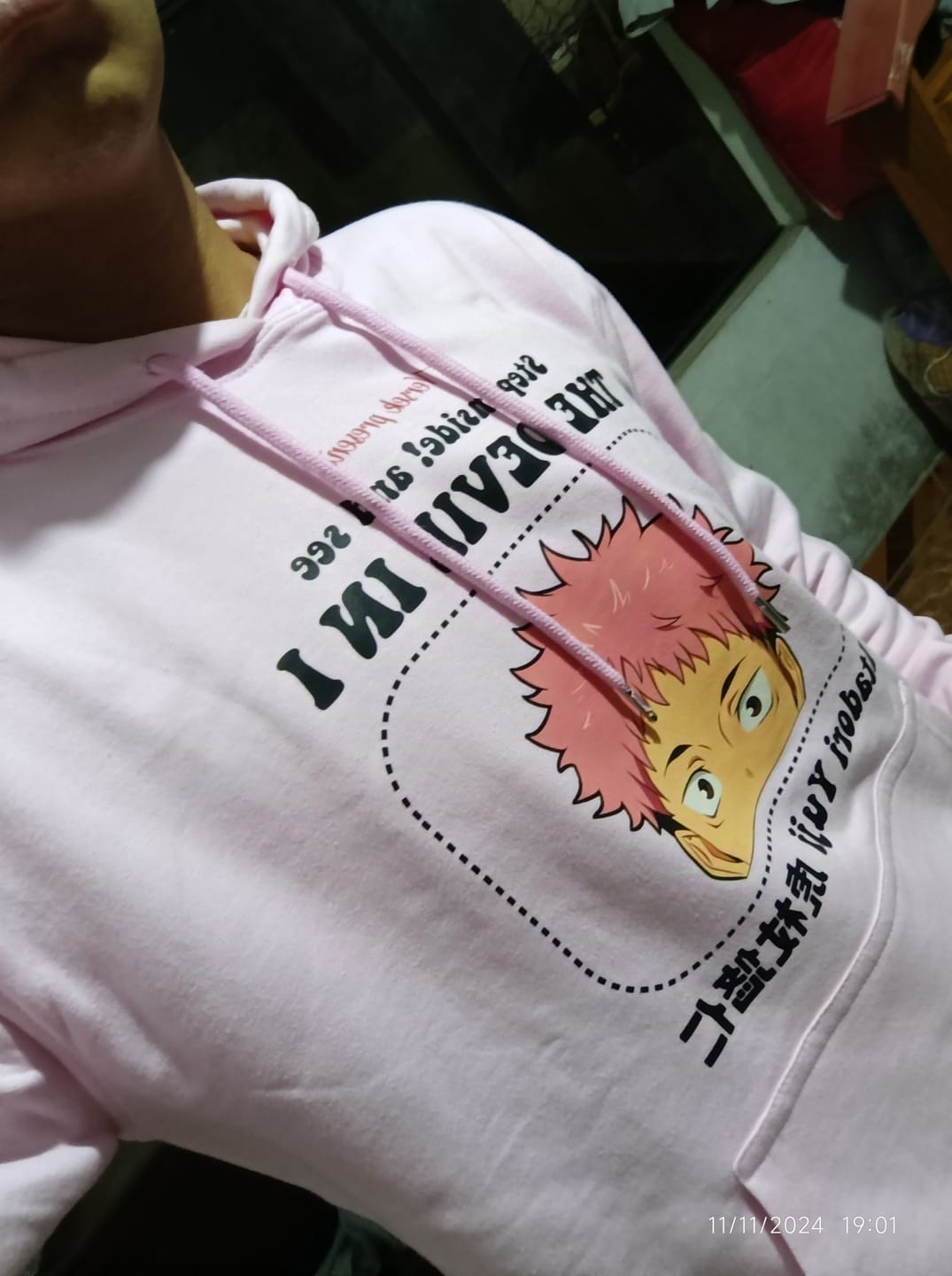 Customer photo review of Itadori Devil Hoodie