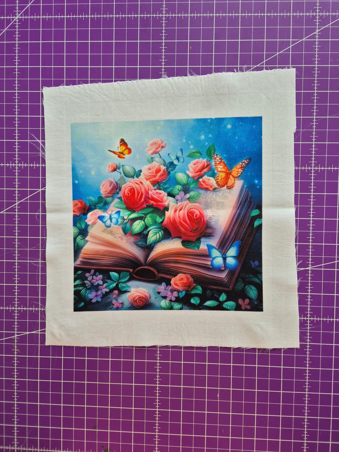 Customer photo review of Dein eigenes Bild als Stoff Panel, Stoffdruck, personalisierte Designs, wasserdichter Canvas, Geschenkideen von Atelier MiaMia