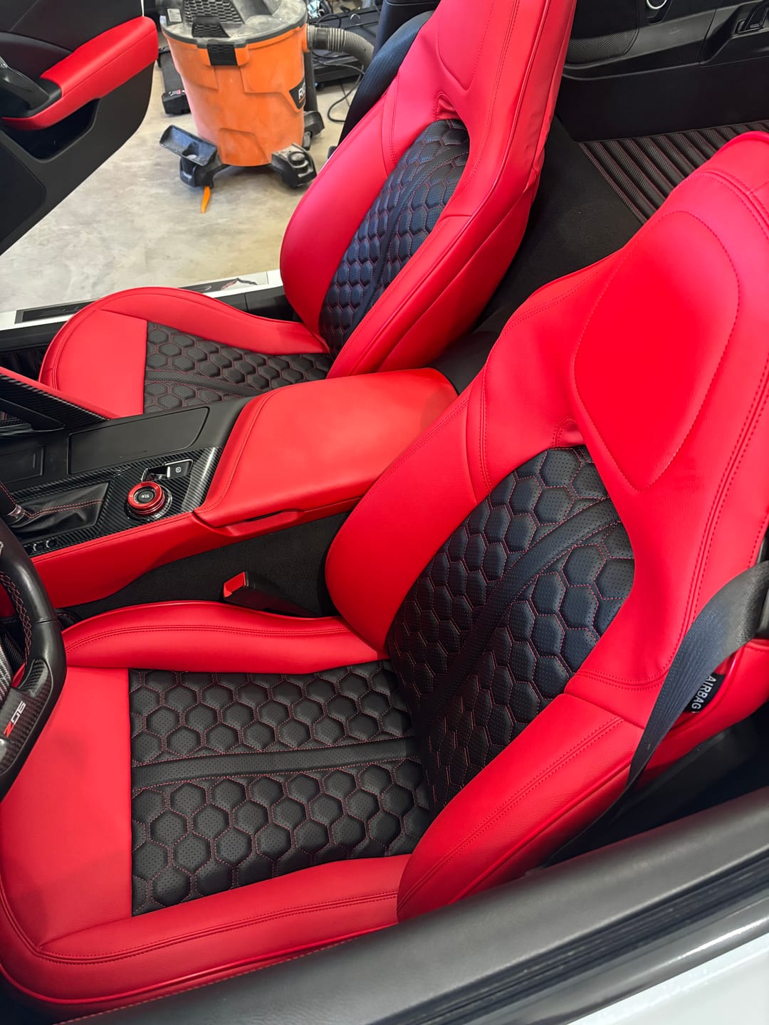 Customer photo review of Corvette C7 Custom Leather Seat Covers