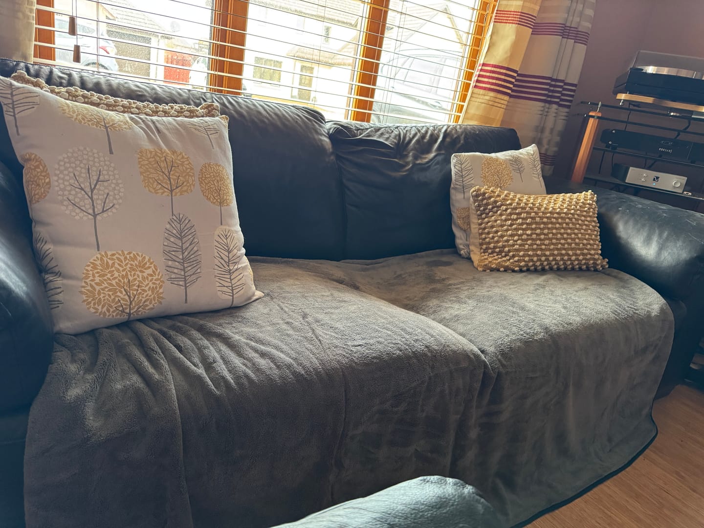 Customer photo review of Luxury Throw & Dog Blanket
